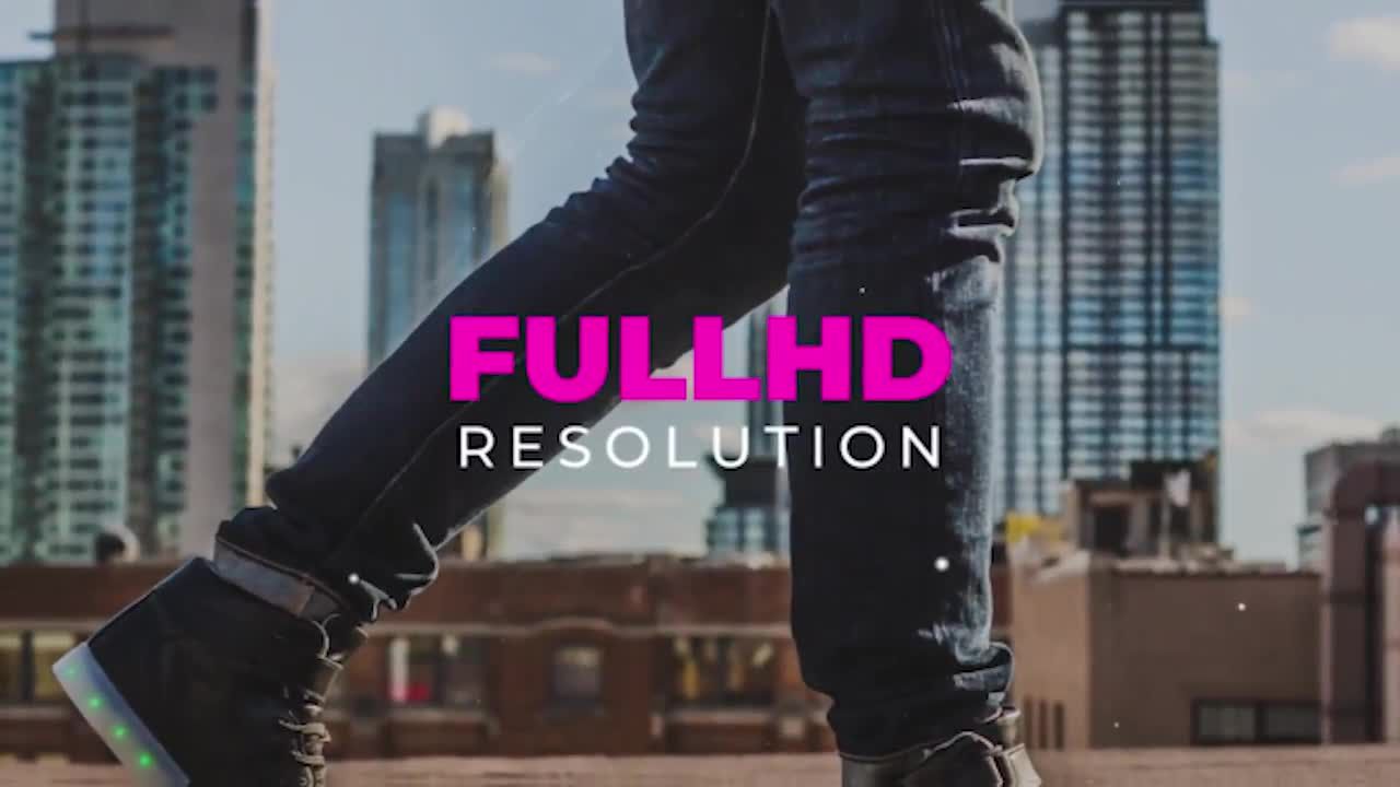 滑动组合覆盖和框架中心的明亮标题Pr模板