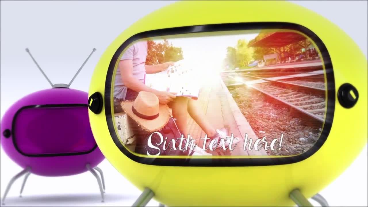 现代多彩时尚的商务电视视频演示素材库精选AE模板