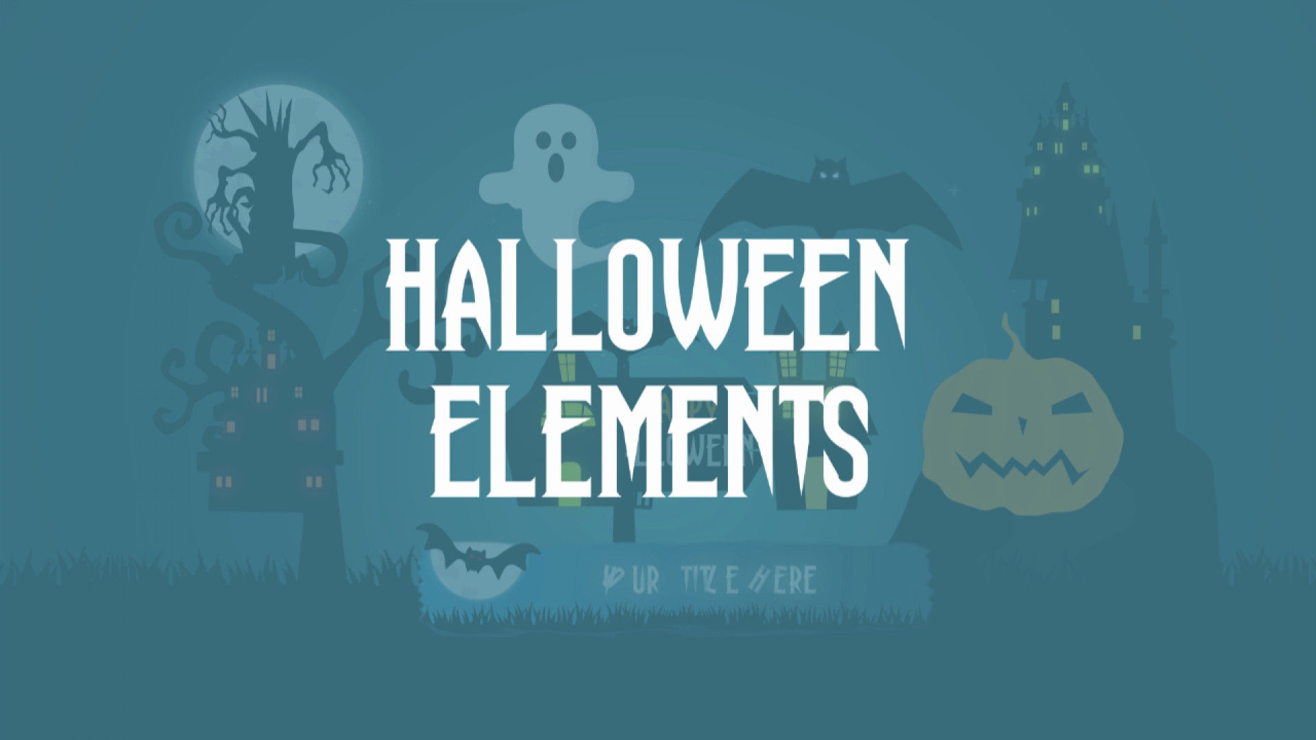 万圣节动画元素素材库精选AE模板