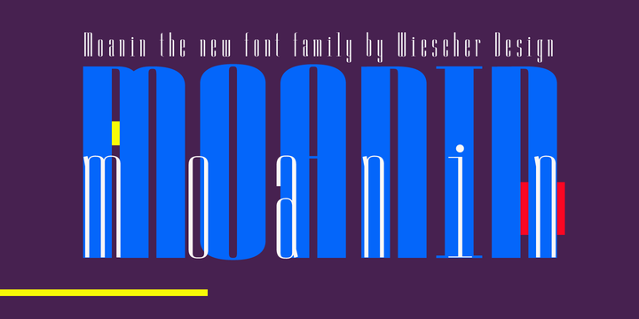 Moanin Font Family素材之家精选英文字体