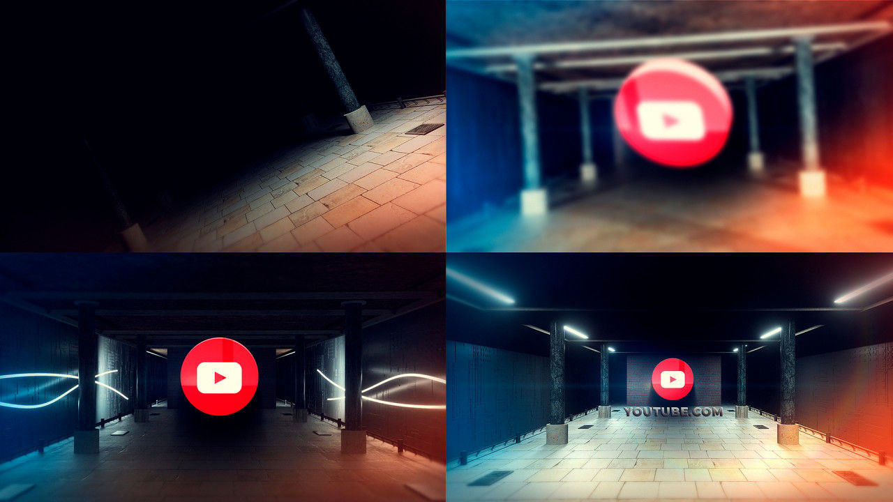 独特的地下徽标展示素材库精选AE模板