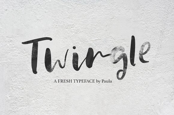 Twingle | Scrip + SVG Font素材之家精选英文字体