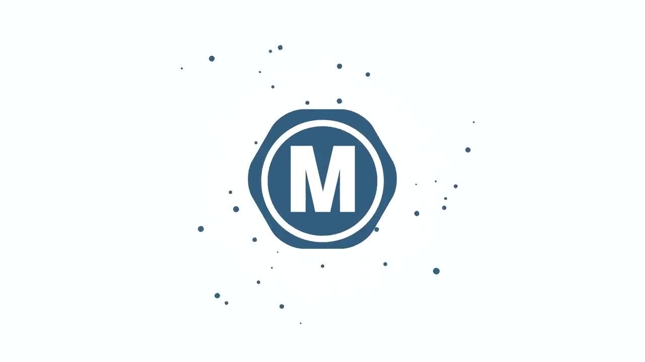 水彩液体飞溅logo动画ae模板