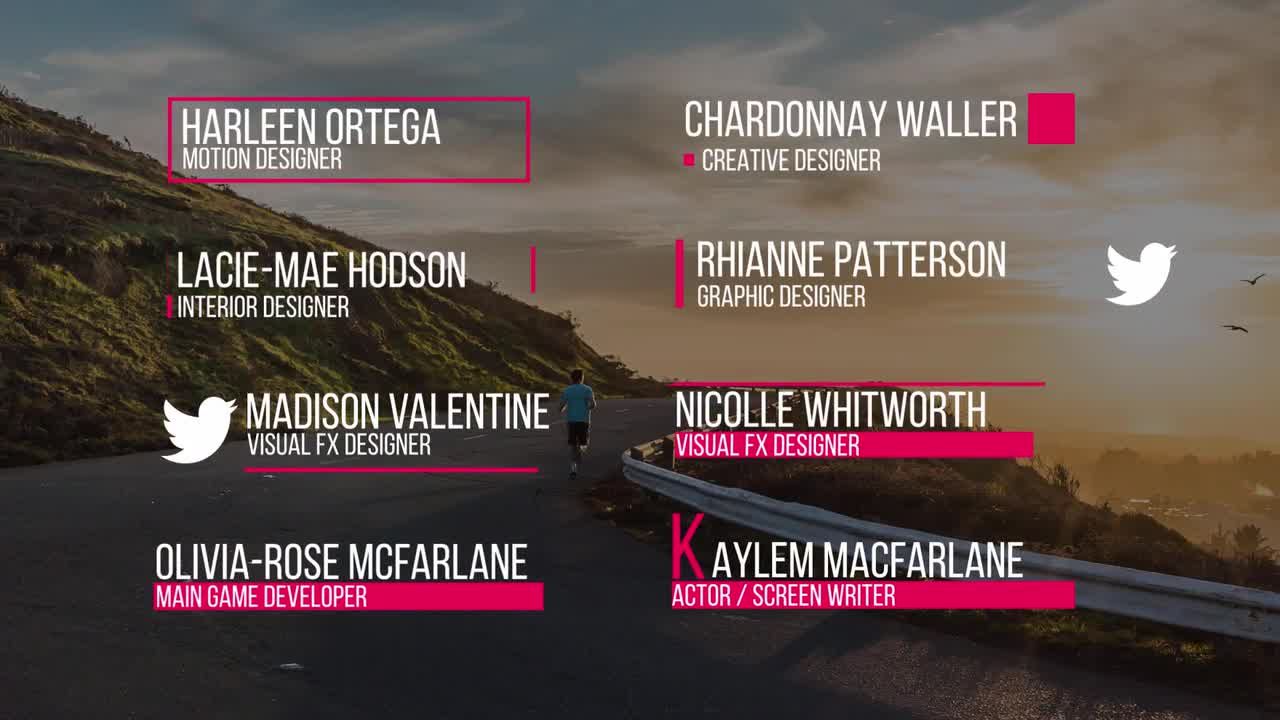 8个独特动画创意三分之二素材库精选AE模板