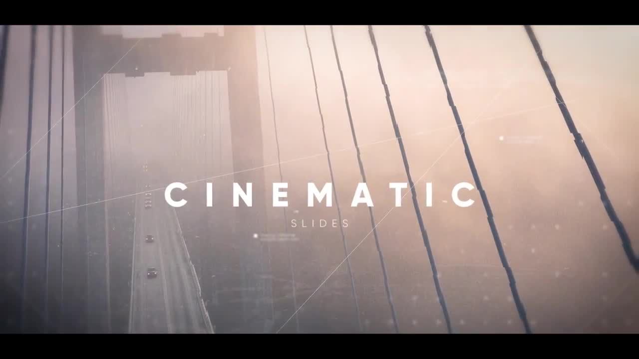 鼓舞人心的漏光效果电影幻灯片Pr模板