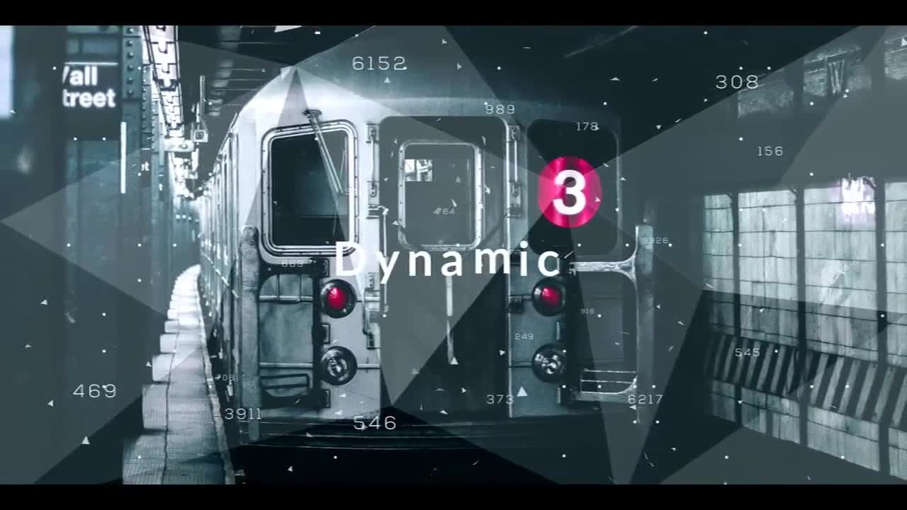 时尚的碎片过渡效果照片展示素材库精选AE模板