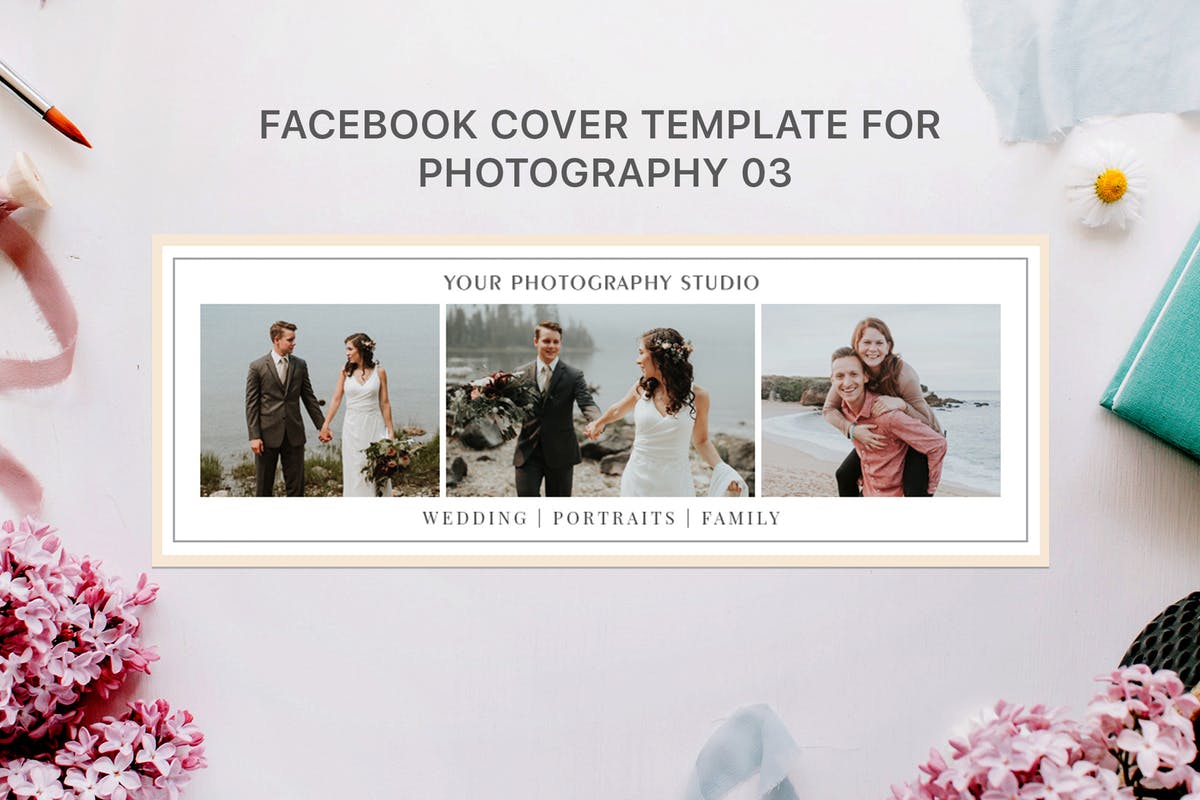 Facebook封面摄影照片模板素材库精选03 Facebook Cover Template for Photography 03插图