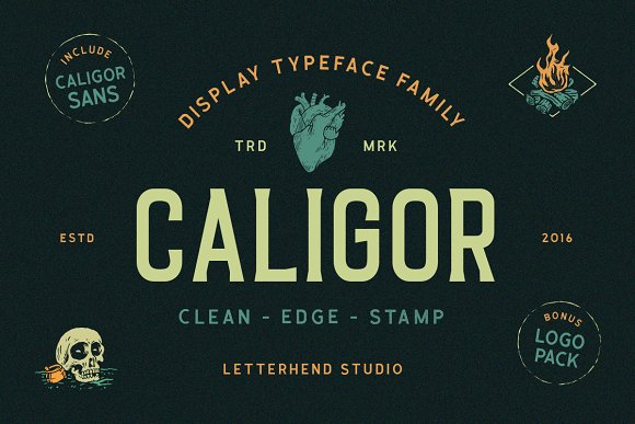 CALIGOR – Display Typeface Font素材之家精选英文字体