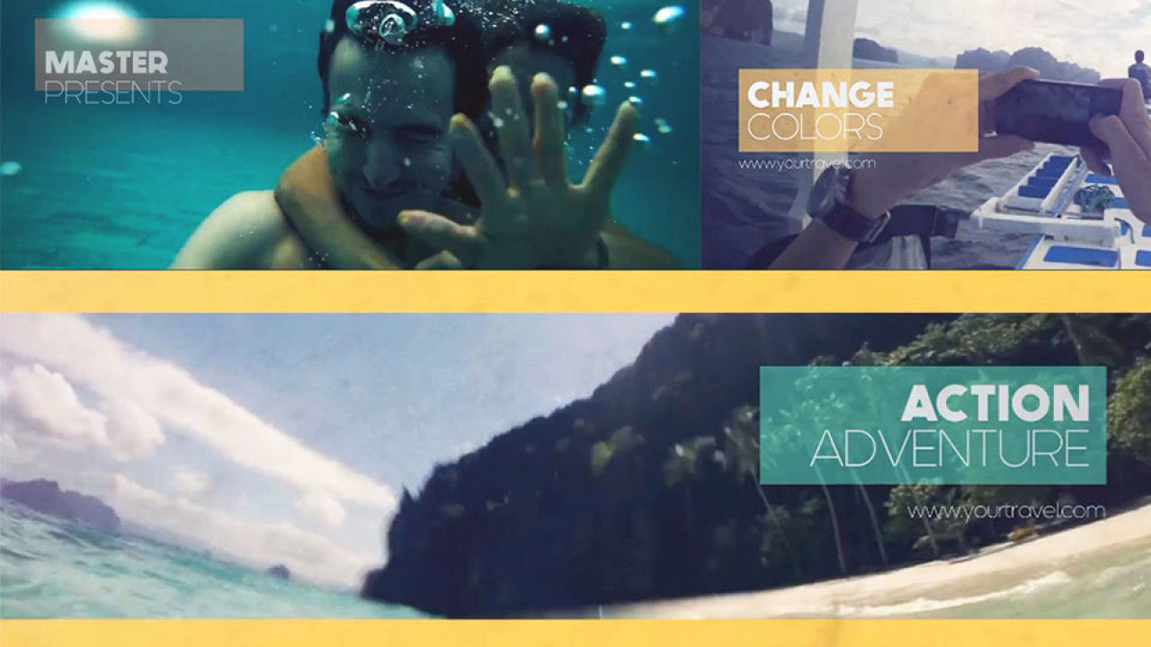 假日旅行素材库精选AE模板