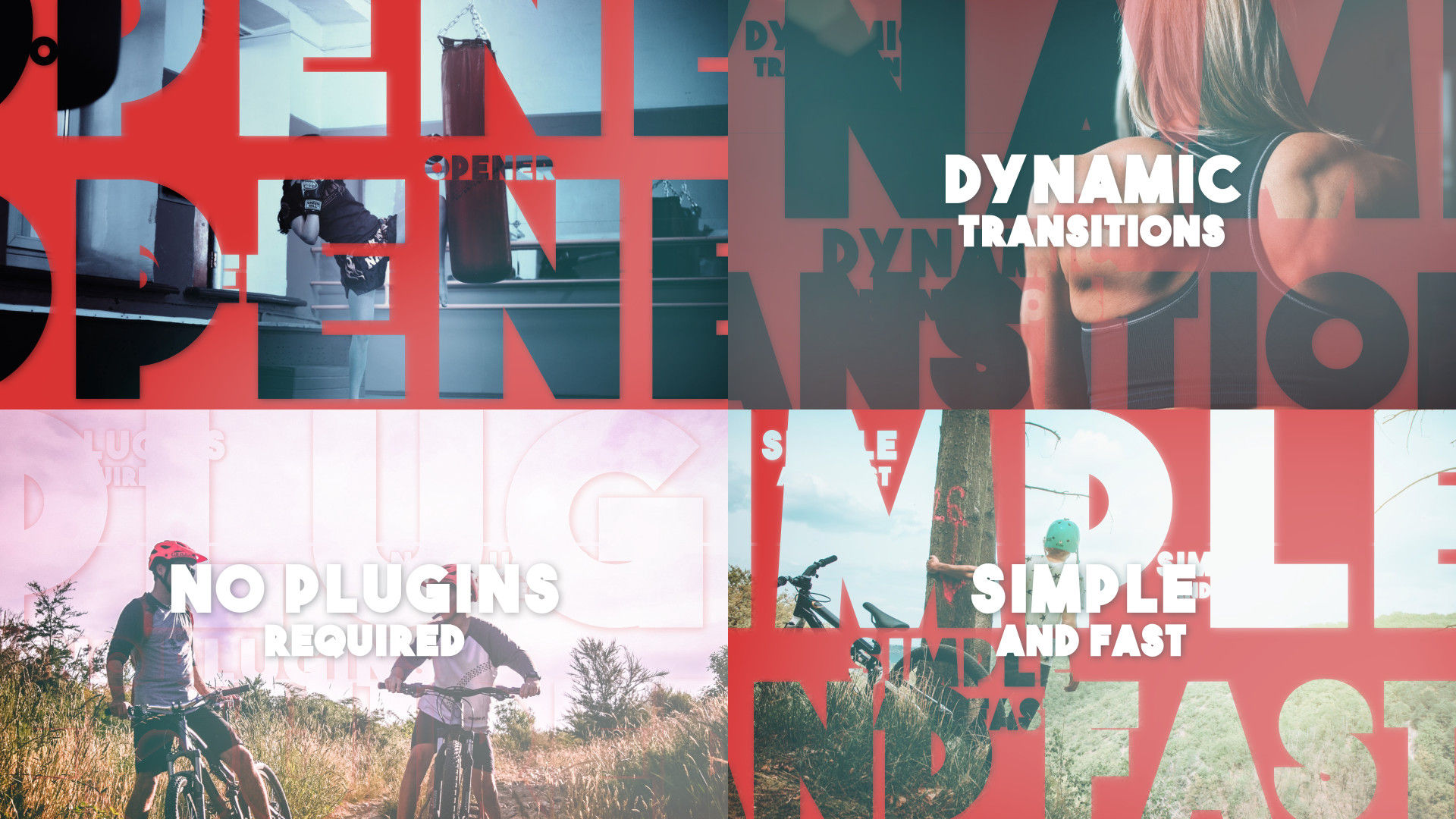 现代简洁新颖的动画开场白素材库精选AE模板