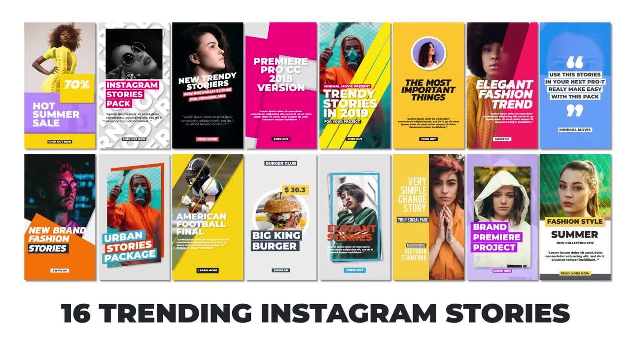 社交网络INS故事宣传动画素材库推荐PR模板