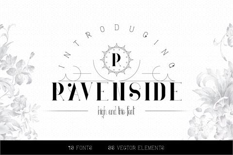 Ravenside font素材之家精选英文字体