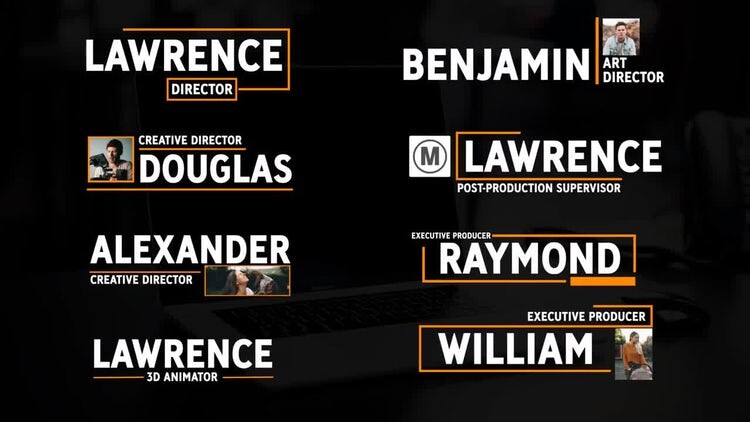 8个简洁精美的低三分之二标题素材库精选AE模板