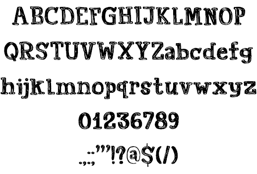 Printout DEMO font插图1