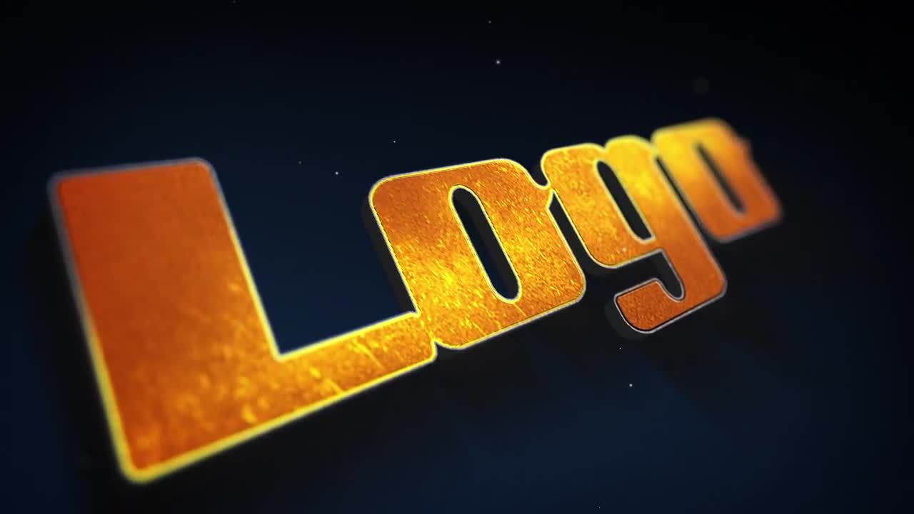 黑暗优雅徽标动画素材库精选AE模板