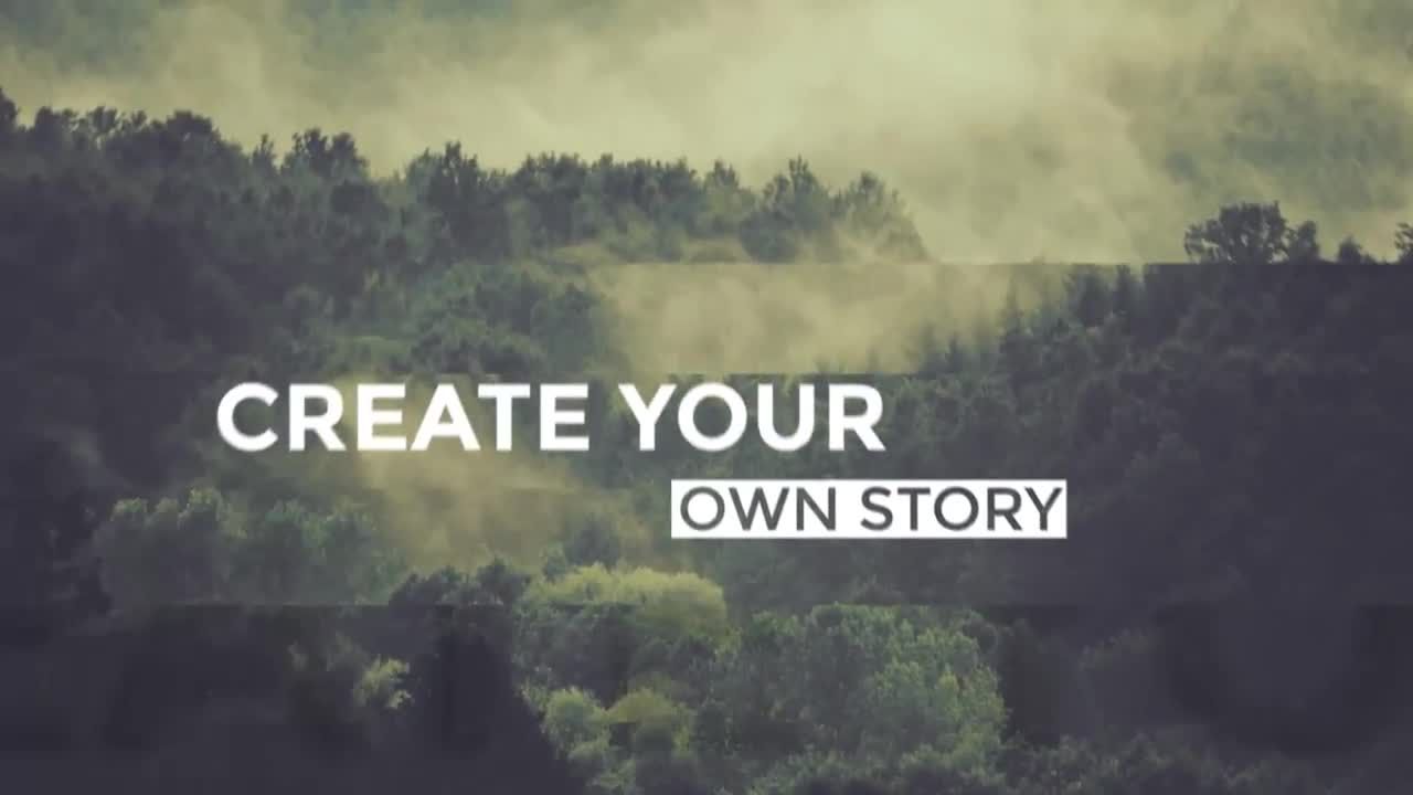 简单有趣的飞行摄像头幻灯片素材库精选AE模板