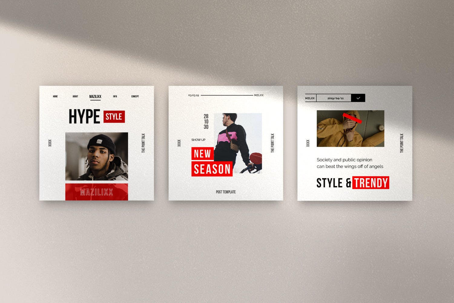 时尚潮流主题Instagram贴图&品牌故事设计素材包v2 Mazilixx Pack 2 – Instagram Social Media + Stories插图(5)