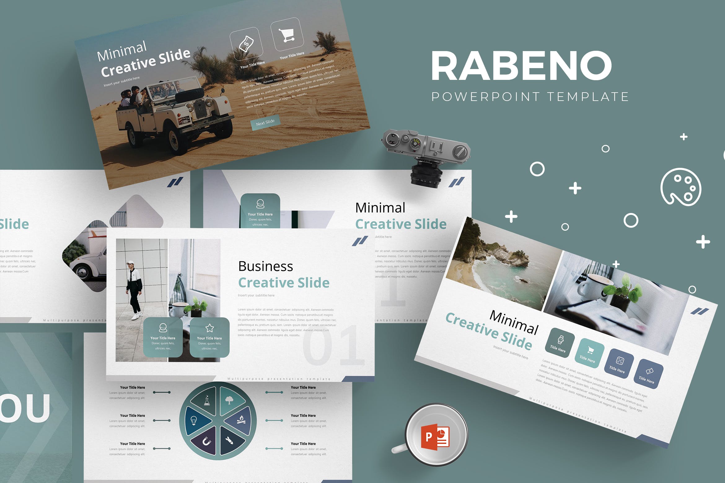通用性企业宣讲会PPT幻灯片模板 Rabeno – Powerpoint Template插图