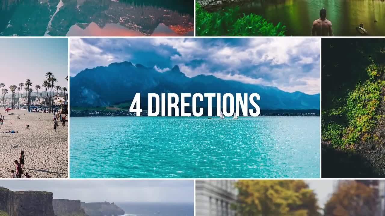 现代旅游照片墙展示素材库精选PR模板