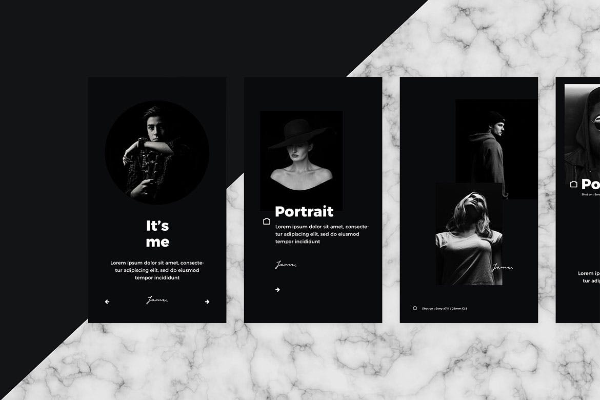 10个时尚高端专业的摄影师促销Instagram社交媒体banner海报设计模板素材库精选Vol.1插图(4)