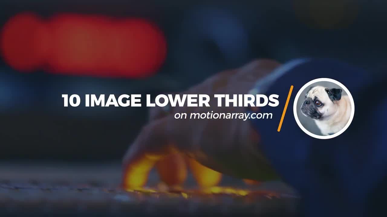 10个独特且干净的动画下三分之一素材库精选AE模板