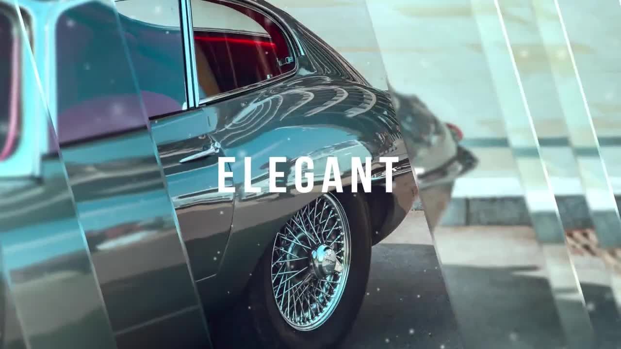 精美的照片玻璃幻灯片ae模板