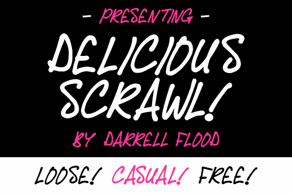 Delicious Scrawl font插图