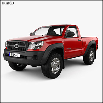 丰田汽车Toyota Tacoma Regular Cab 2011 素材之家精选3D模型