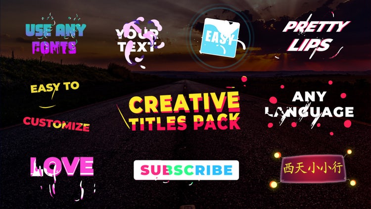 创意酷炫的动态标题素材库网精选fcpx模板