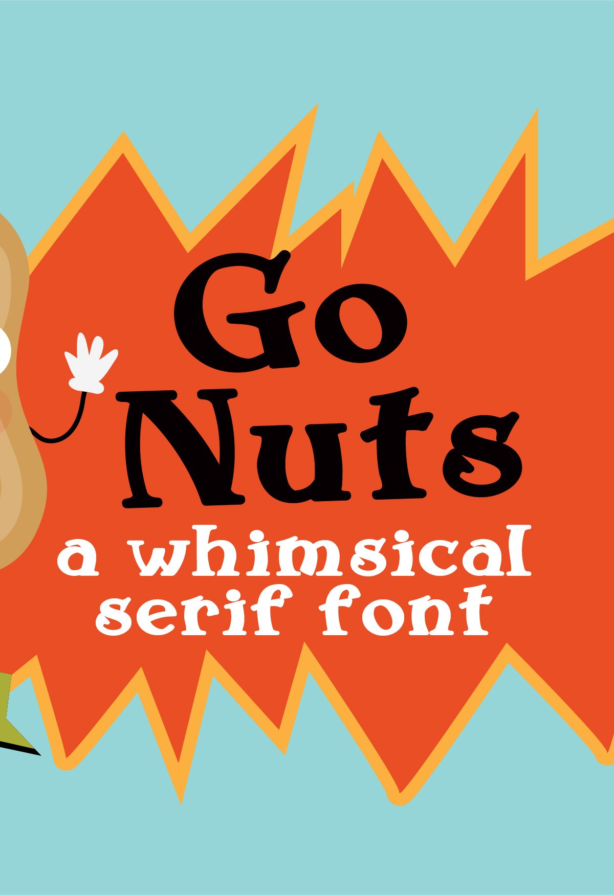 ZP Go Nuts Regular Font素材之家精选英文字体