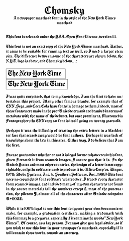 Chomsky font素材之家精选英文字体