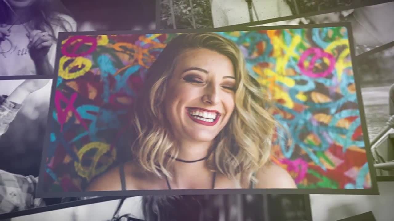 缓慢的电影风格情感照片幻灯片素材库精选AE模板