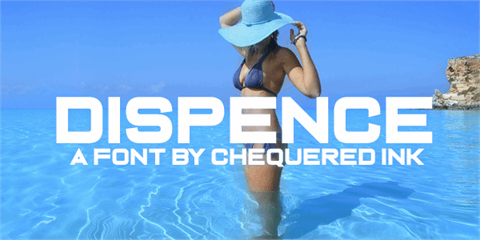 Dispence font素材之家精选英文字体
