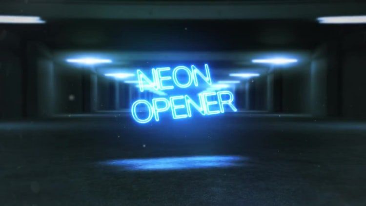 电影霓虹灯转场素材库精选AE模板