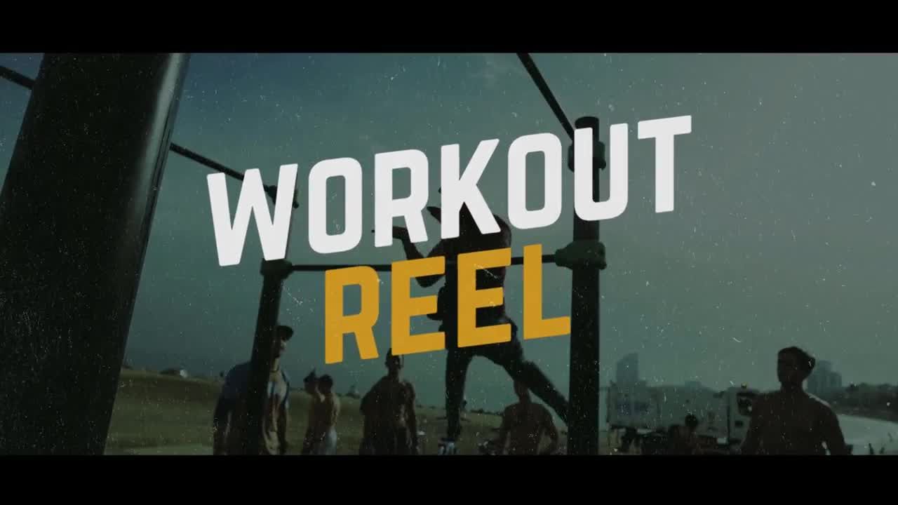 时尚酷炫的体育运动视频动态文本显示素材库推荐PR模板