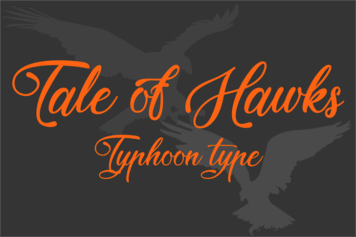 Tale of Hawks font插图 Tale of Hawks font插图