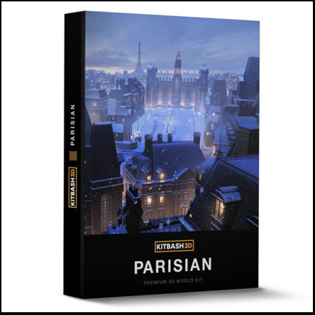 古典巴黎罗马和伦敦标志性城市建筑3D/C4D模型
