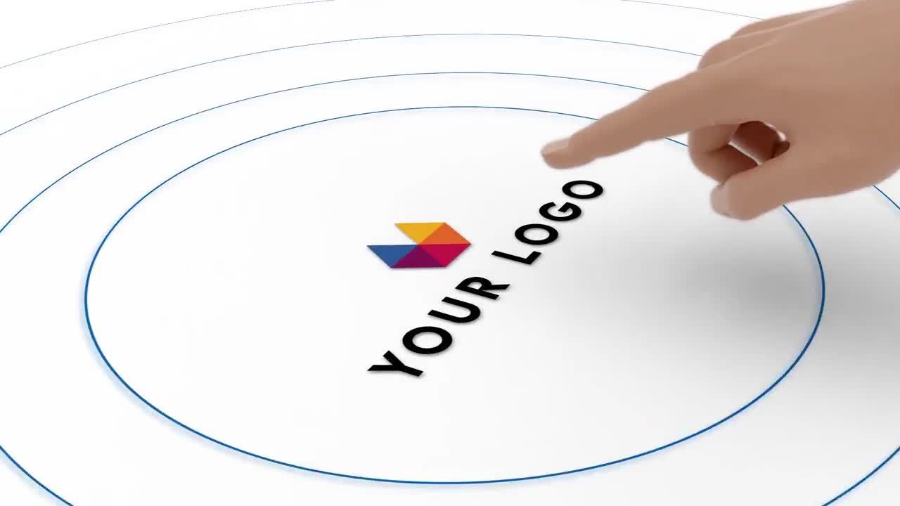触摸徽标显示效果素材库精选AE模板