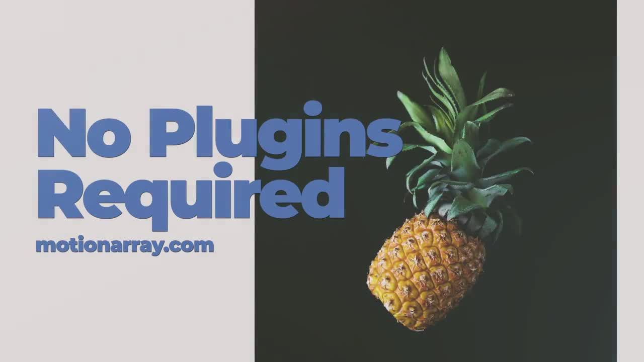 简洁流畅的图文视频切换展示 素材库精选AE模板