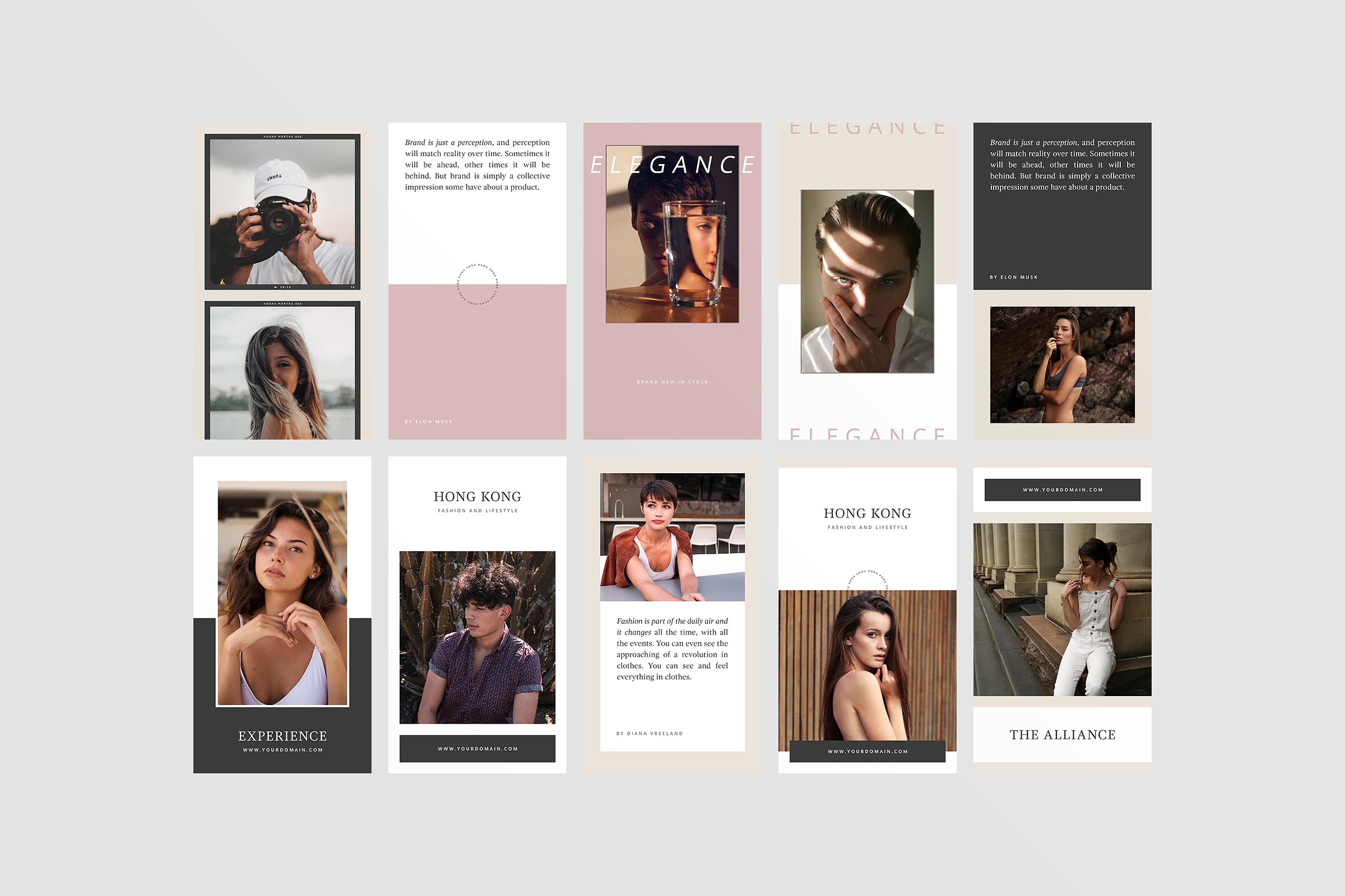 社交媒体时尚文章贴图模板素材库精选 Hong Kong Instagram Stories插图(8)