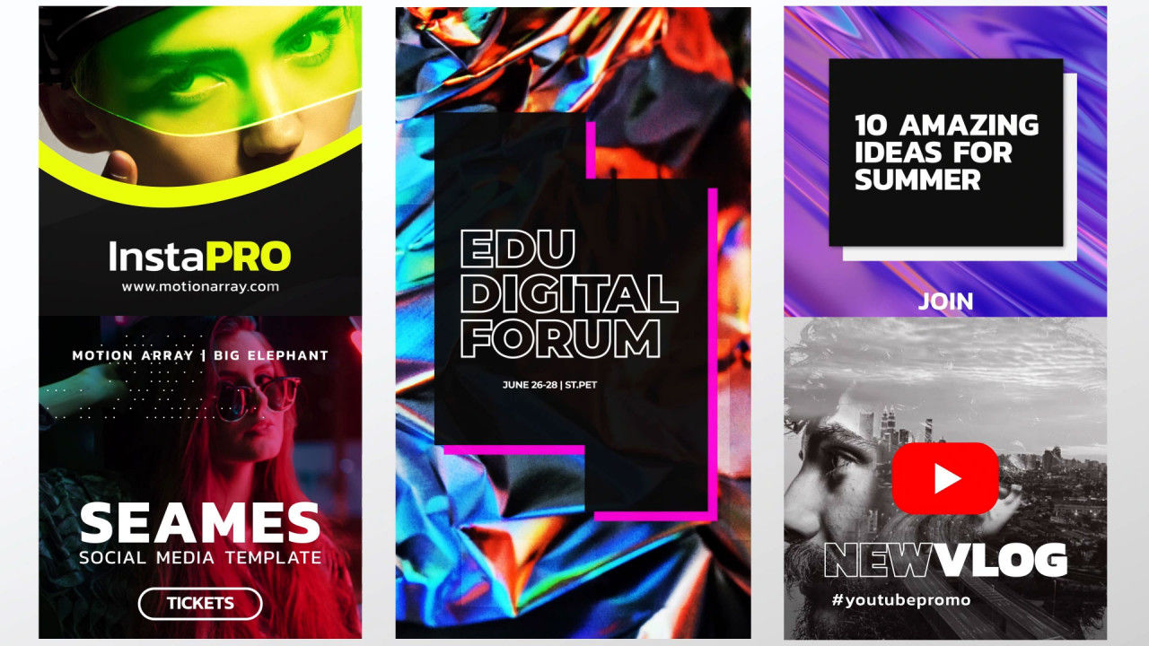 竖屏产品广告宣传素材库精选AE模板