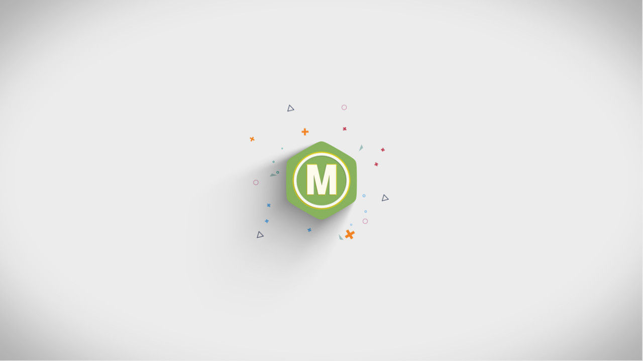 炫酷的几何形状徽标显示素材库精选AE模板