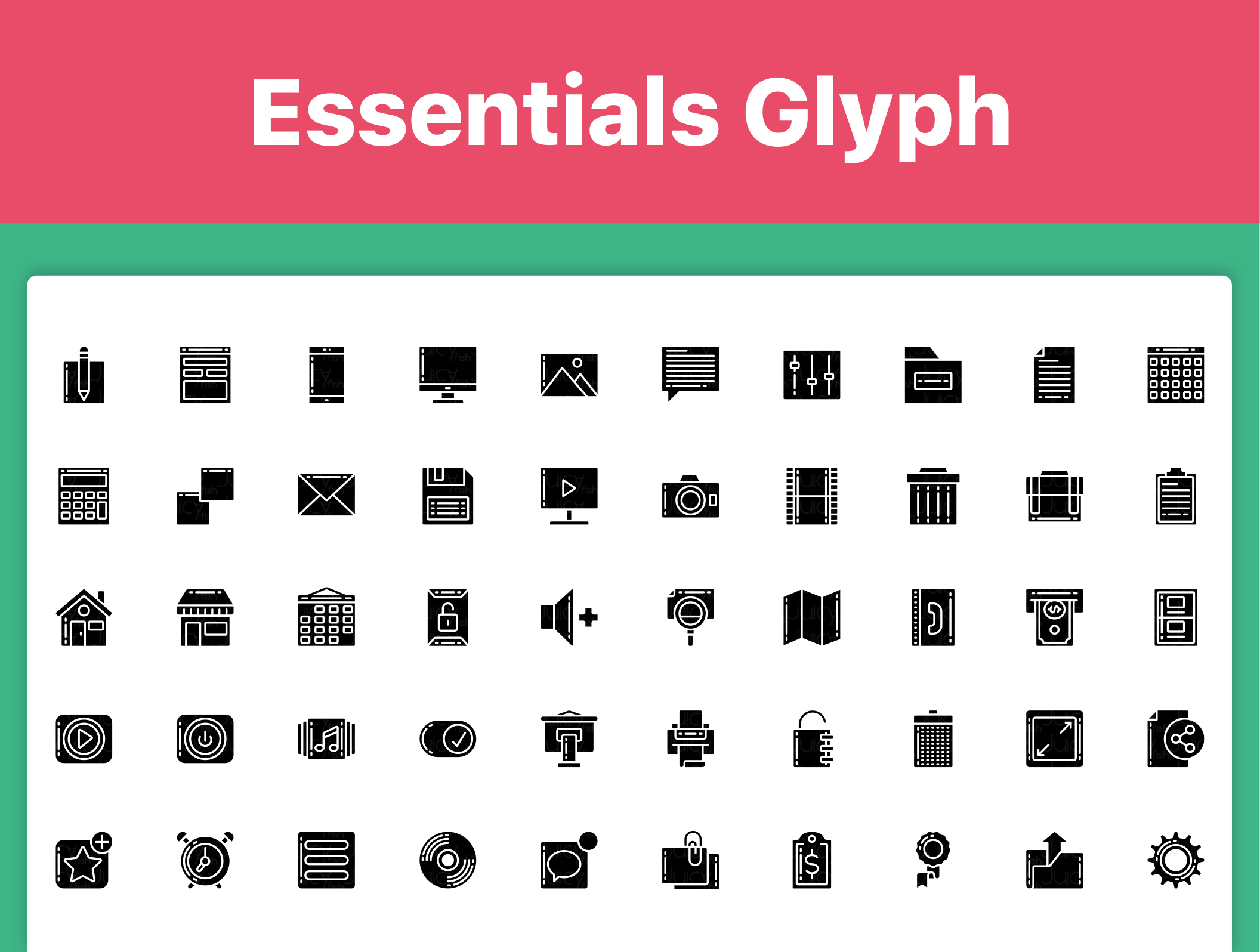 素材库下午茶:250枚Web&APP设计必备素材库精选图标素材合集插图(2)