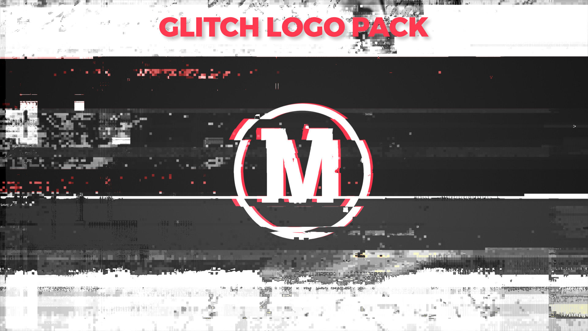 故障效果徽标包集合素材库精选AE模板