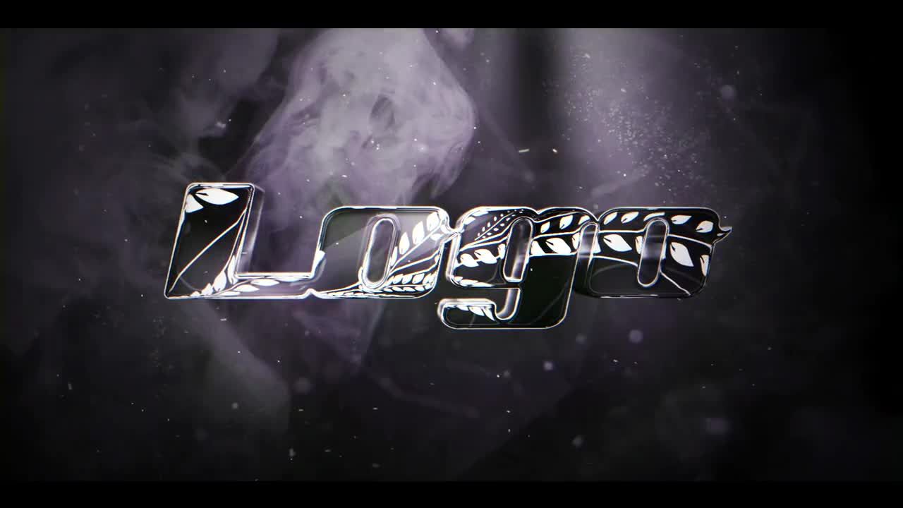 黑白典雅logo展示素材库精选AE模板