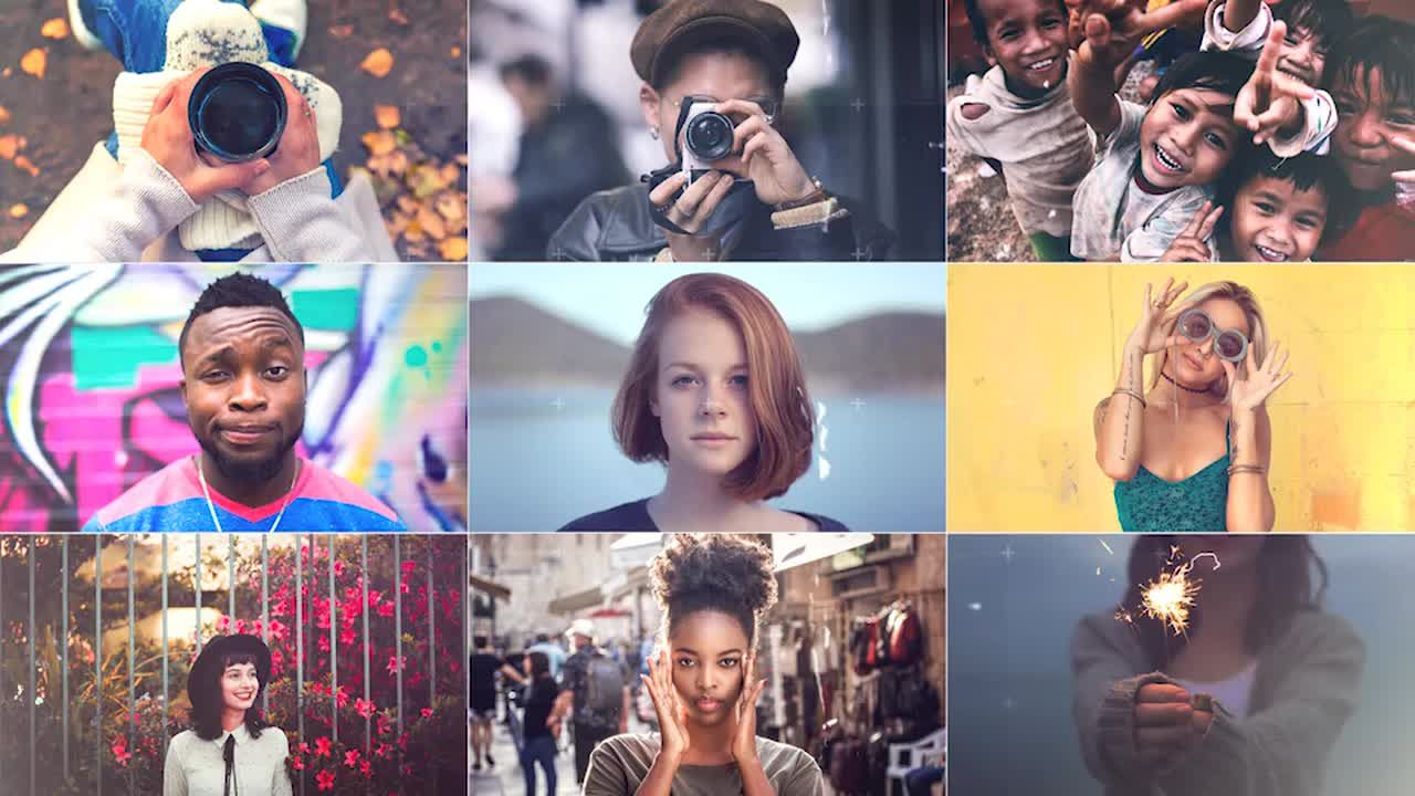 活力时尚创意叠加彩色过渡照片素材库精选AE模板