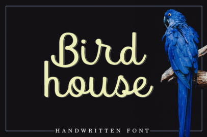Bird House素材之家精选英文字体