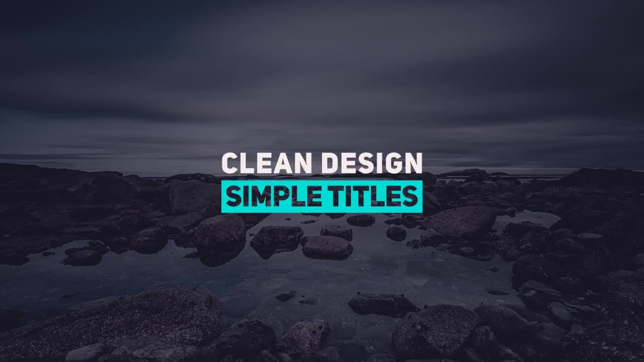 12个电影全屏标题素材库精选AE模板