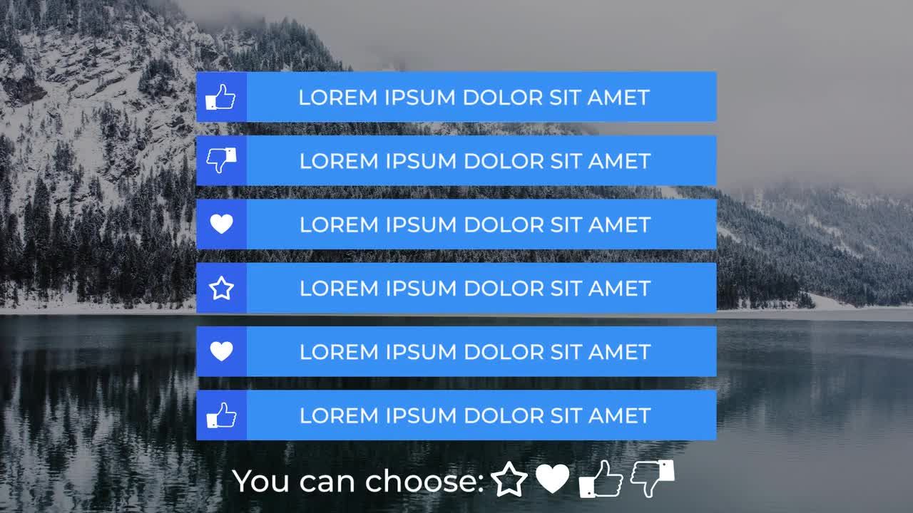 项目符号列表素材库精选pr模板