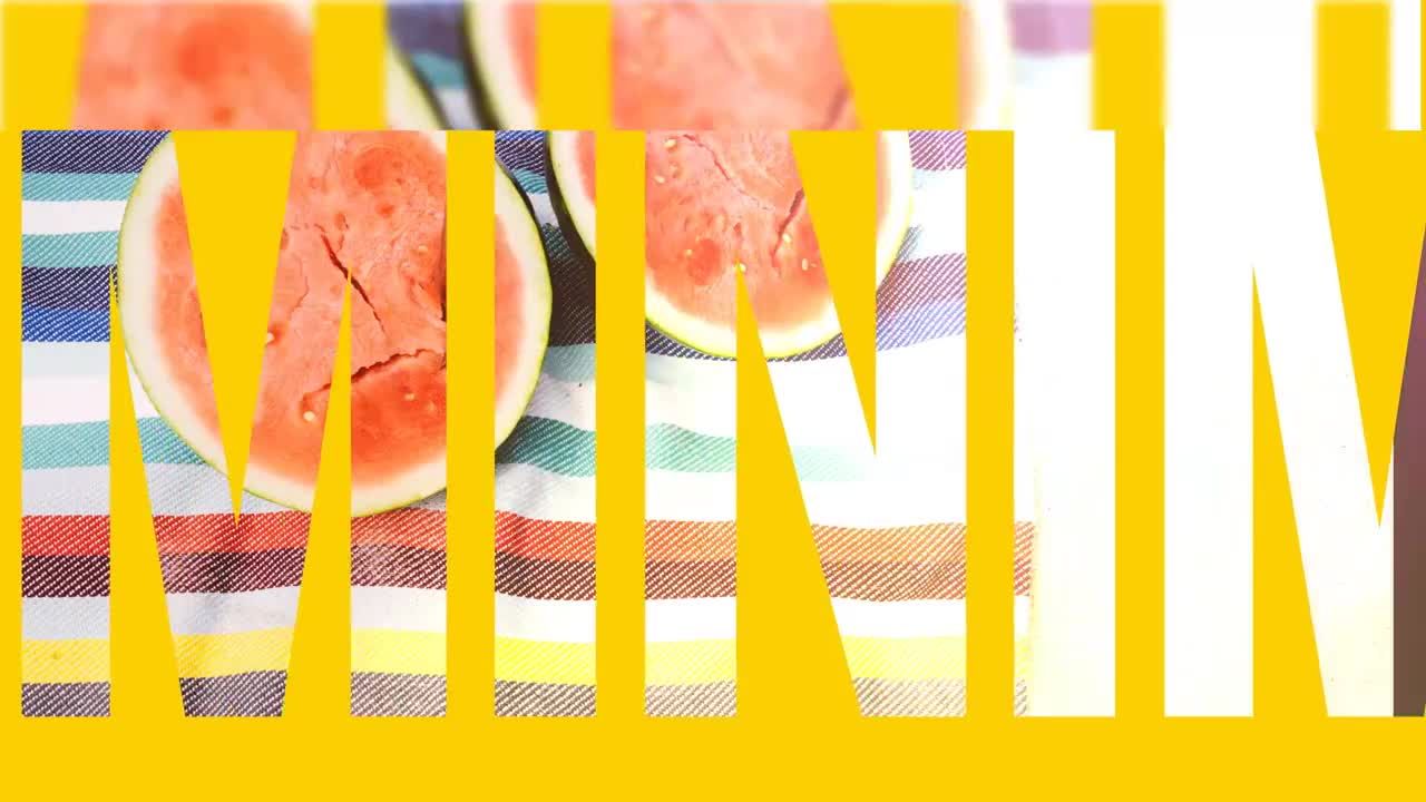 色彩鲜艳的设计和大标题幻灯片新潮过渡素材库精选AE模板